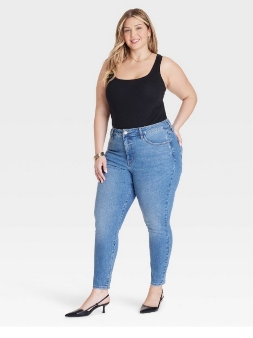 💥3/$50 NWT Ava & Viv Light Blue Skinny Jeans | Size 18